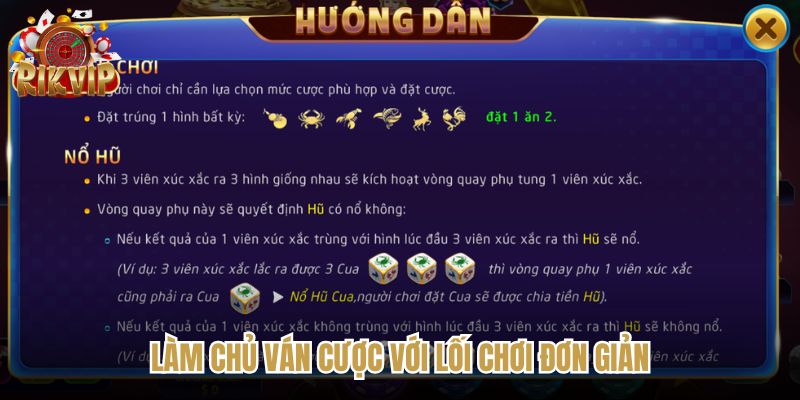 Từng bước chinh phục Bầu Cua dành cho tay mơ